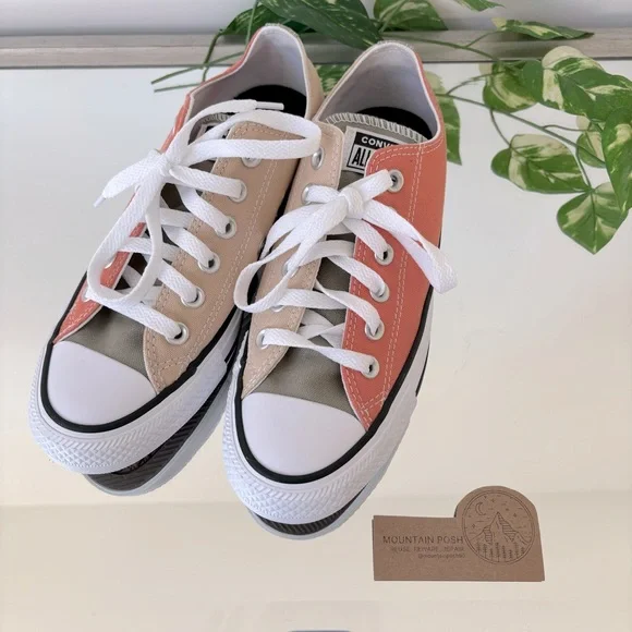 🆕 Converse | Women’s Colorblock Low-top Sneakers 7 - Picture 1 of 6
